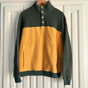 Outdoor Voices Wool Blend Fleece Quarter Snap Pullover‎ Sweater Size M